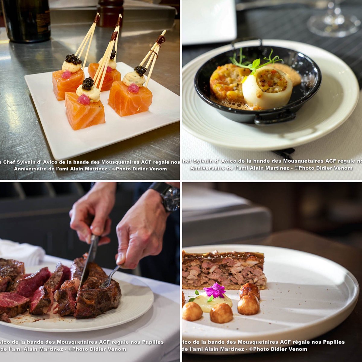 DidierVenom's tweet photo. Les jolis moments se partagent avec complicité. Grand merci @AlainMartinez pour cet instant sublimé par le talentueux chef Sylvain D'avico Académie Culinaire de France #happy Birthday
#canonfrance , #canonr6markii 
credit photo @DiveNcom par @Didier Venom https://t.co/x89RaaWQkv