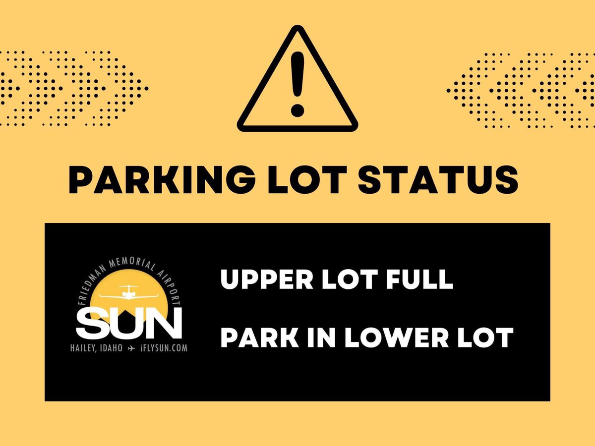 iflysun's tweet photo. UPDATE:
🅿️ PARKING STATUS: Our upper lot is currently full. Arrive early and park in the lower lot or choose alternate transportation. (March 17, 2023 at 12:41 p.m.) https://t.co/omJJvn4KXw