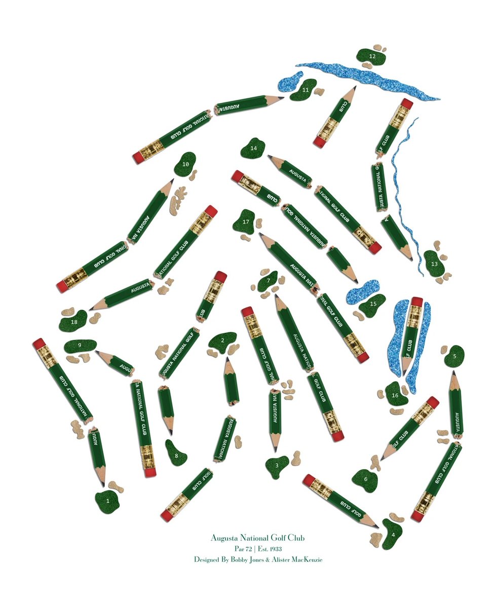 GOLF_com's tweet photo. A course map unlike any other. (via @tupelodesign) https://t.co/QZCJTmK4Pm