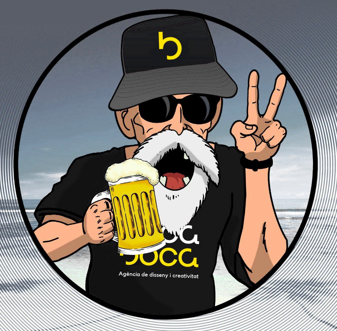 bocabocaestudi's tweet photo. El gran mestre Roshi!! La ‘birra’ aquell gust d’estiu que t’acompanya tot l’any… https://t.co/tWd51rLp9T