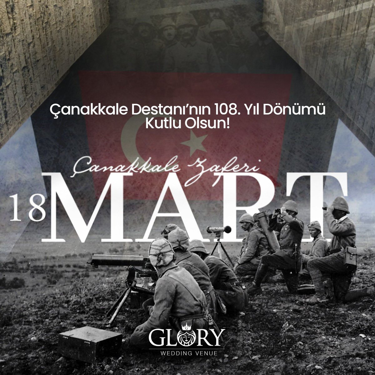 Çanakkale Geçilmedi, Geçilmeyecek!!

18 Mart Çanakkale Zaferi’nin 108’inci yıl dönümünde, Gazi Mustafa Kemal Atatürk ve silah arkadaşları başta olmak üzere, tüm Şehitlerimizi rahmet, minnet ve saygıyla anıyoruz. 🇹🇷🇹🇷

#18Mart
#18MartÇanakkaleZaferi