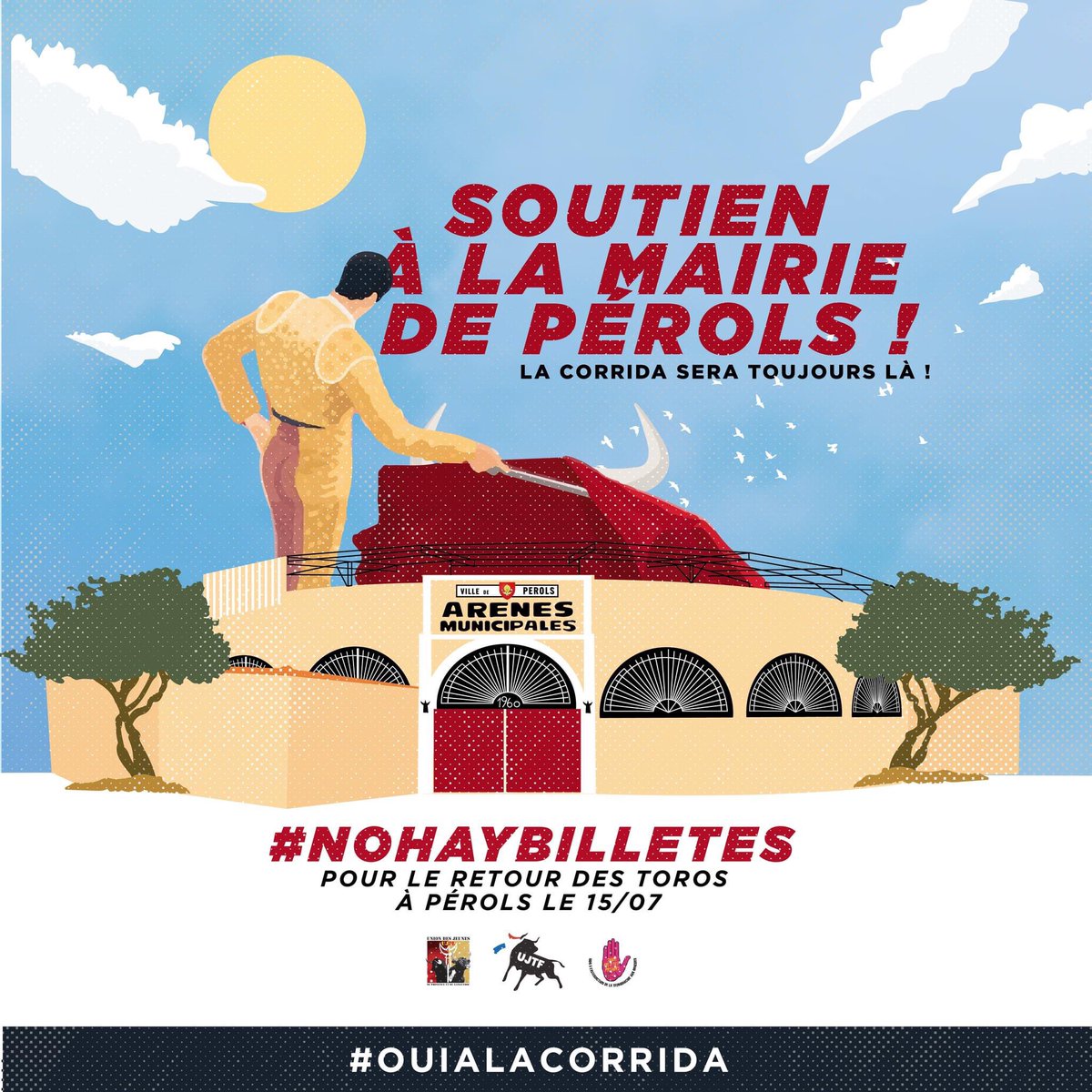 #Ouialacorrida !

La jeunesse taurine prendra toute sa part et se rendra massivement aux arènes de #Perols le 15 juillet prochain !

<a href="/VillePerols/">Ville de Pérols</a> #Corrida