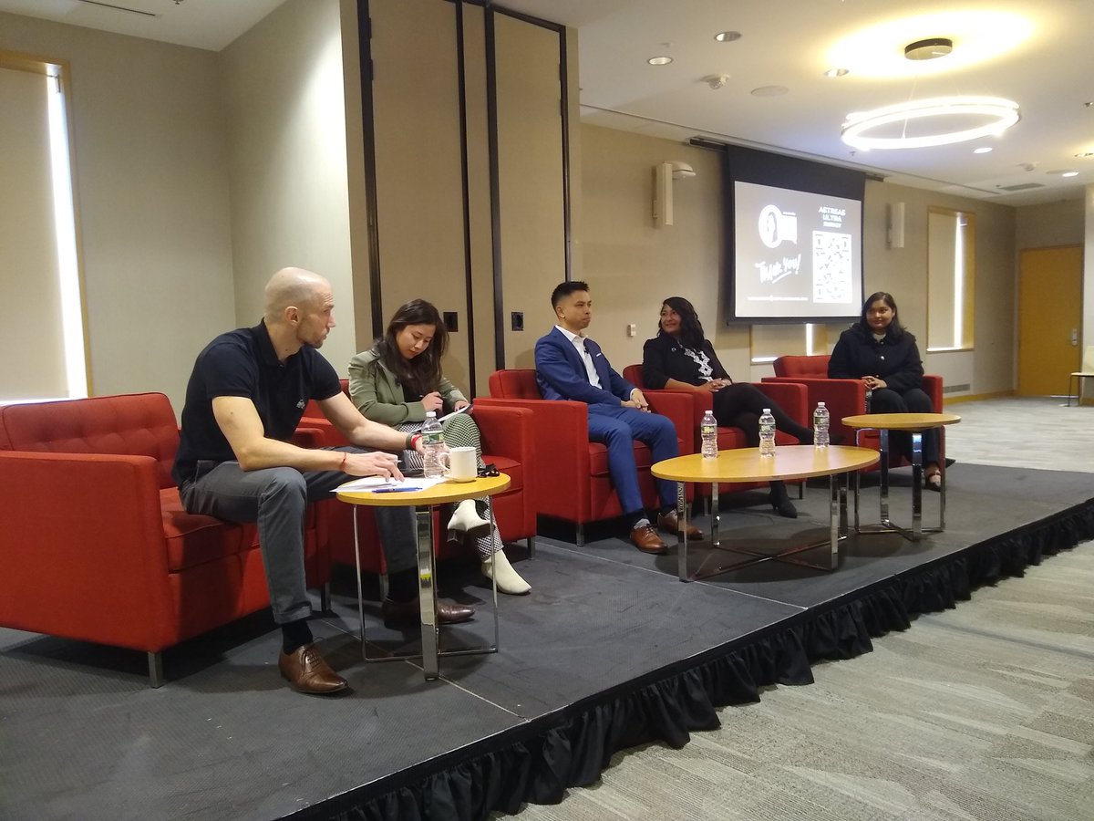 Jack_B_Reid's tweet photo. Back at @MITSloan New Space Age for internat. space!

Moderator Dan Erkel, @MITAeroAstro (probs most knowledgable grad student we got on this)

Panelists
Sydney Do, @NASAJPL
@RikhiRoy, @GeorgiaTech
Lydia Zhang, @Planet (back from #EO panel)
@minoo_space, @Davos (former labmate!) https://t.co/yVzWBmBvCv