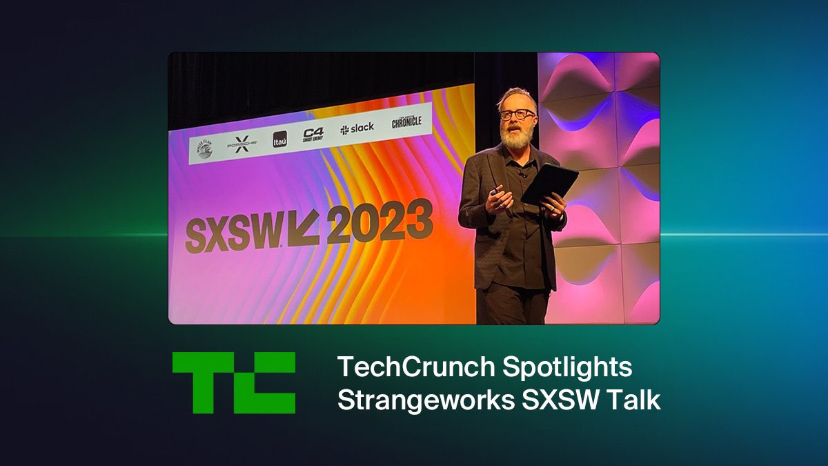 🔥CEO <a href="/whurley/">whurley</a>'s jaw-dropping #sxsw "QuantumanAI" talk left the audience stunned as they discovered EVERY element— script, visuals, blog, &amp; printed zine— were AI generated! 🤯 <a href="/TechCrunch/">TechCrunch</a> captured the buzz: tcrn.ch/3TEwJLX
