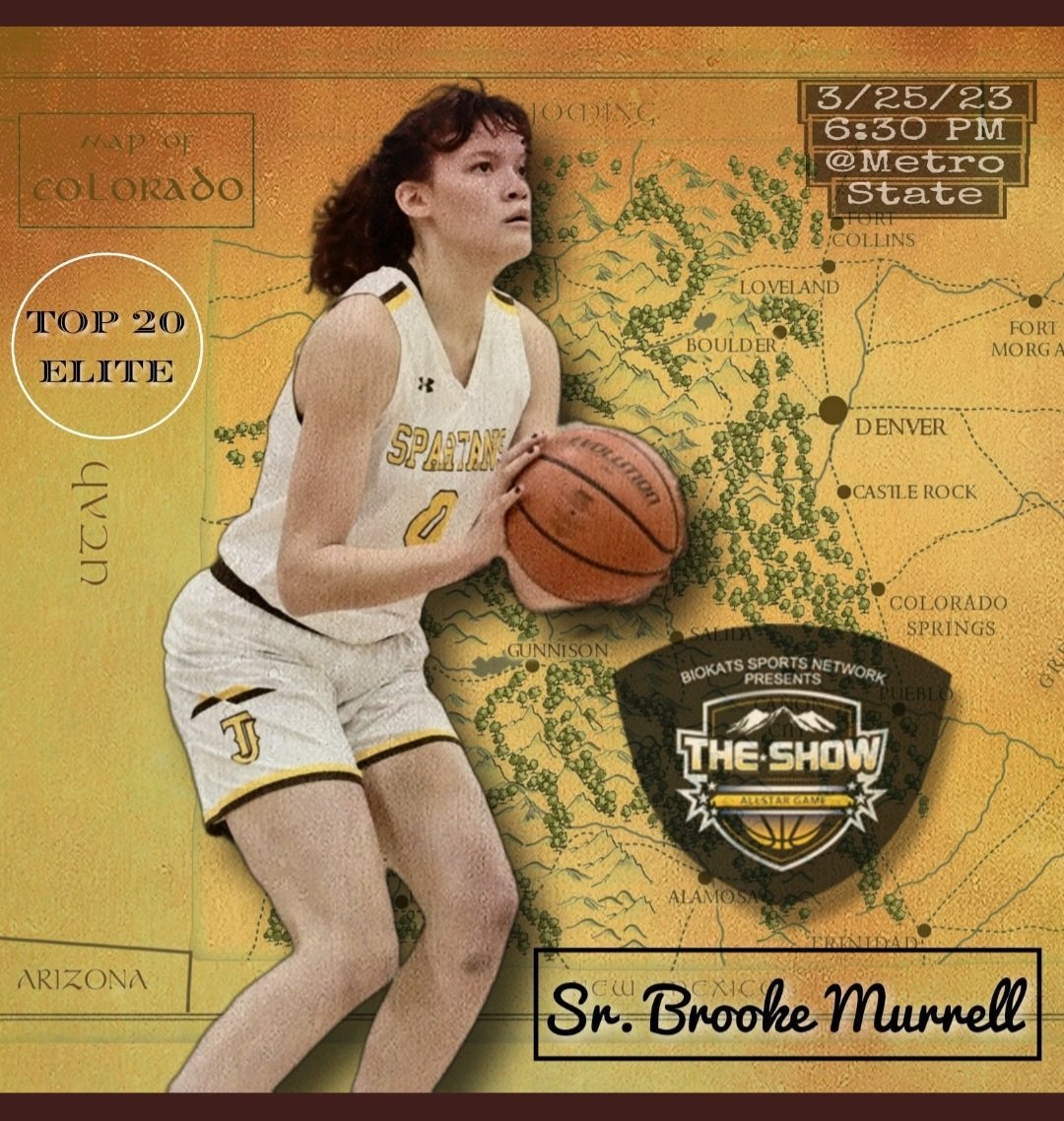 SpartansTj's tweet photo. Congratulations to our own @BrookeMurrell1 on being selected to play in The Show Top 20 Elite Colorado Players Game!!

📆 March 25, 2023
⏰️ 6:30 pm
📍Metro State University, Main Gymnasium 

@TheShowColorado 
@biokats https://t.co/ZswrEZnobt