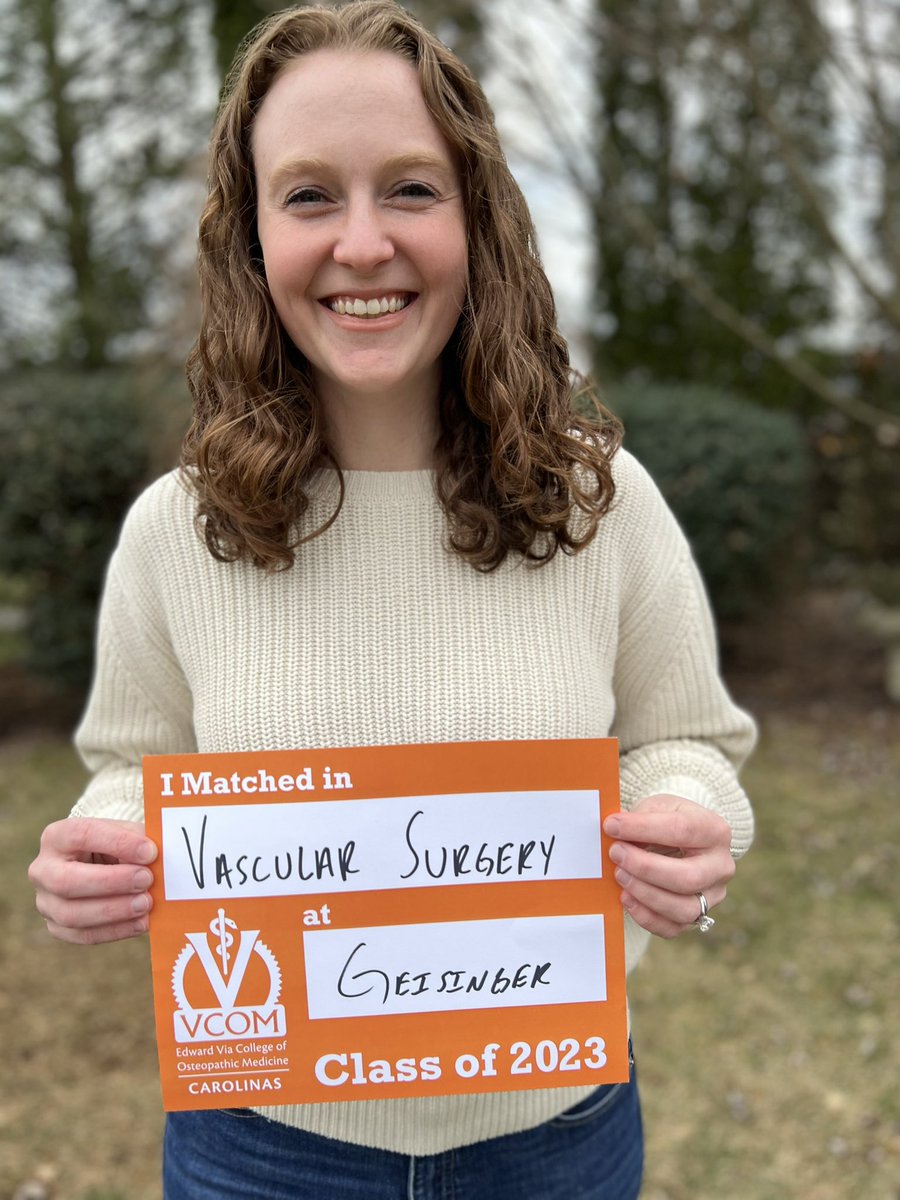 I’m going to be a Vascular Surgeon!! @FutureVascSurgn #vascmatch #Match2023 @GeisingerVasc