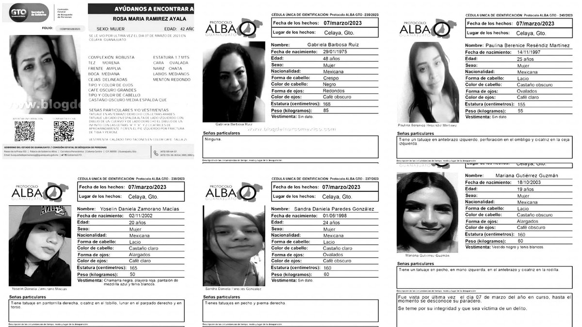 brujasdelmar's tweet photo. #Celaya | Seis mujeres desaparecieron al mismo tiempo, las seis fueron encontradas asesinadas en una fosa clandestina. La hermana de una de ellas, al acudir a las autoridades a reportar la desaparición, también desapareció.

¿Qué está pasando? https://t.co/WCj1EWKZ37
