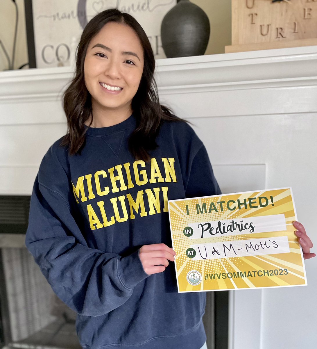 DrNanCout's tweet photo. SO excited to be coming back hoMe for residency!! Ever since volunteering at Mott as a freshman, it has been my dream job to come back as a doctor one day. I cannot wait to meet my co-residents and new friends!! 💛💙 @DOResMatch @APPDconnect @MottDocs #Match2023 #PedsMatch https://t.co/2vdpwoRz3H