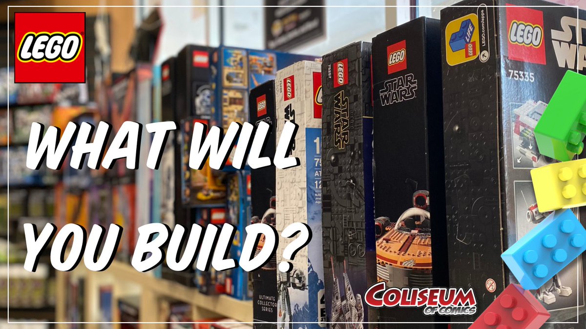 ColiseumofComic's tweet image. Let’s build together! Which lego set do you want most from Coliseum? Visit our stores to find out what we’ve got in stock! // #lego #legobuilder #legoset #legostarwars #legodisney #legoharrypotter #legomarvel #legobatman #modelkit #coliseumofcomics //