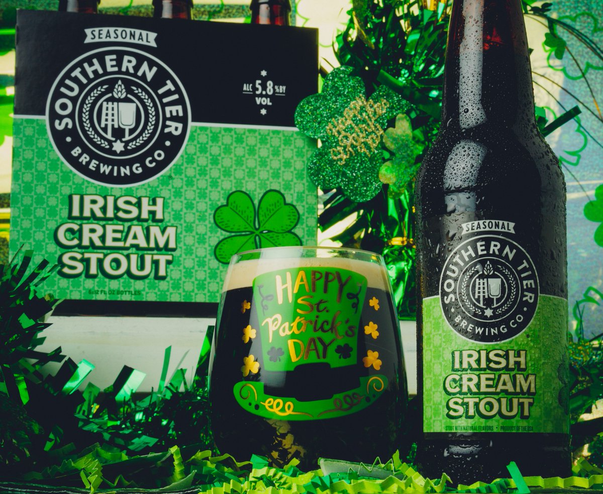 Happy St. Patrick's Day from the entire Southern Tier Family! Could there be a more perfect way to celebrate than grabbing an Irish Cream Stout, a beer made for the season? We don't think so. Slainte!🍀 #stbc #StPatricksDay