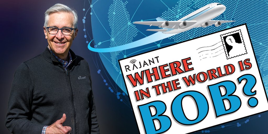 RajantCorp's tweet photo. Rajant CEO Bob Schena is currently on a world tour, But do you know where he’s going? We want you to follow along.  After each stop, we will post a picture. If you guess where Bob’s going next and figure his itinerary, you can win $2023 for charity. #Rajant #WhereisBob https://t.co/vazPSFVyMx