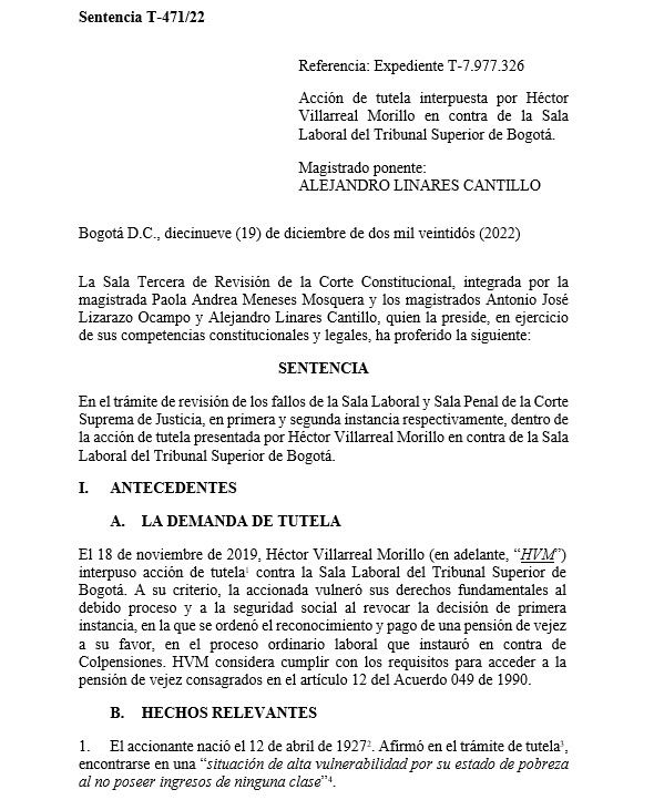 SENTENCIA RECOMENDADA 🗣 

#Constitucional #laboral
<a href="/CConstitucional/">Corte Constitucional</a> precisa tres situaciones en las que, de forma excepcional, un afiliado con indemnización sustitutiva puede acceder a la pensión de vejez

SENT: T-471/22 | EXP: T-7.977.326