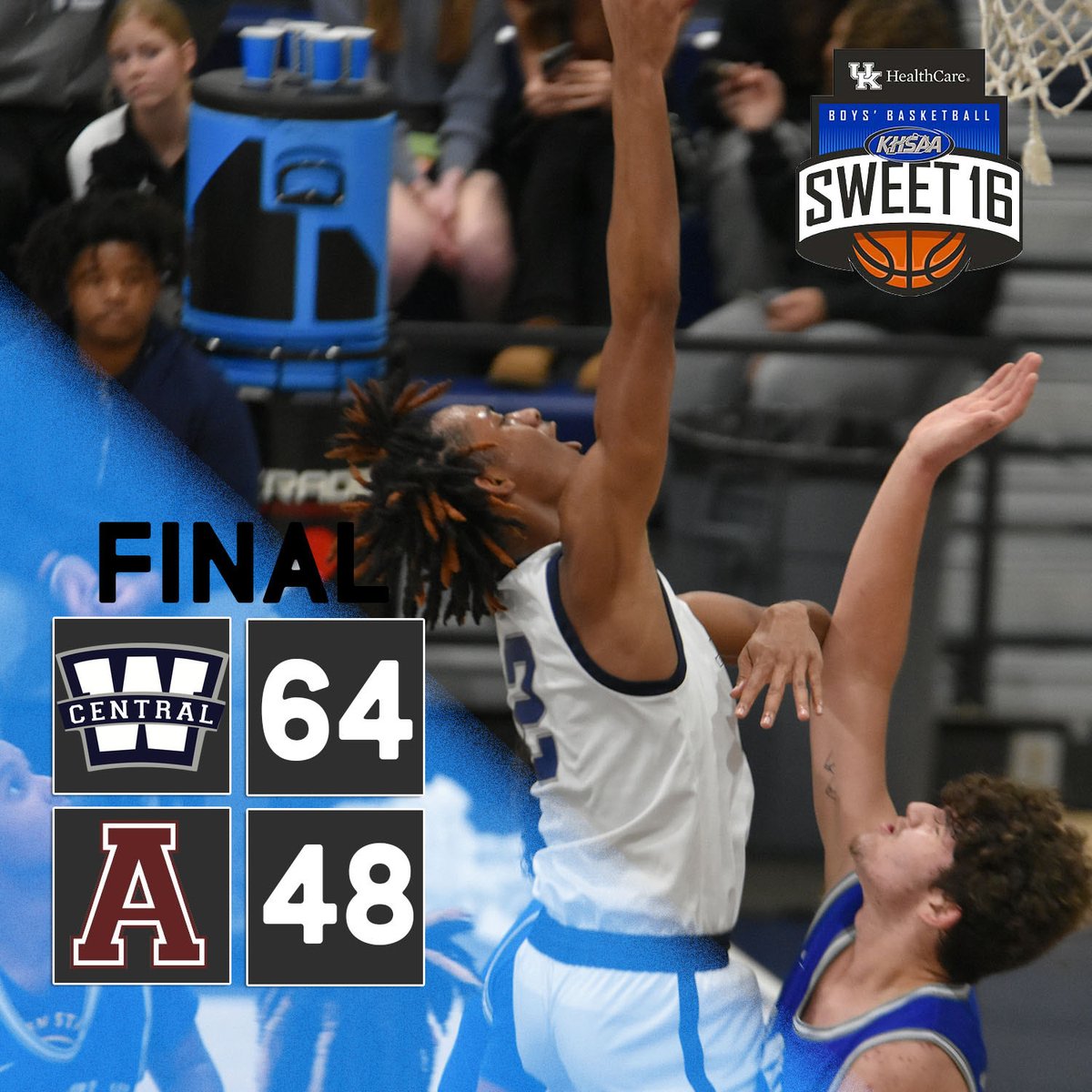 WC continues its winning ways and moves into the UK Healthcare Boys Basketball Sweet 16 Semifinals with a win over Ashland Blazer. The Dragons will tip-off at 11 AM EST against Woodford County High School.
