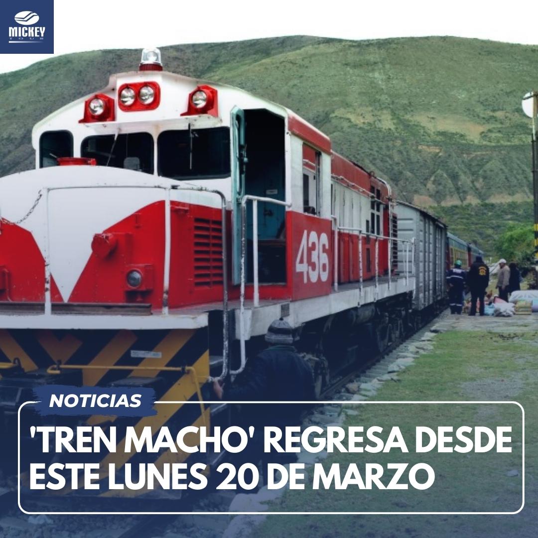 MickeyTour_'s tweet photo. Se anunció el regreso del tradicional #trenmacho a partir del próximo lunes de 20 de marzo. Conoce más sobre esta noticia en el siguiente post. 🚂⛰️ https://t.co/dCROfFctfg