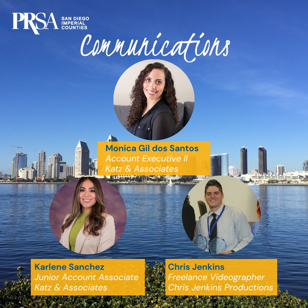 PRSAsandiego's tweet photo. Meet the 2023 Communications Committee! 👋 This team works across the Board, cooperating with all other committees to ensure no news is missed and everyone is being reached through creative and effective communications and marketing tactics. 👏

#PRSASDIC #SanDiego https://t.co/c6q0rf9AHM