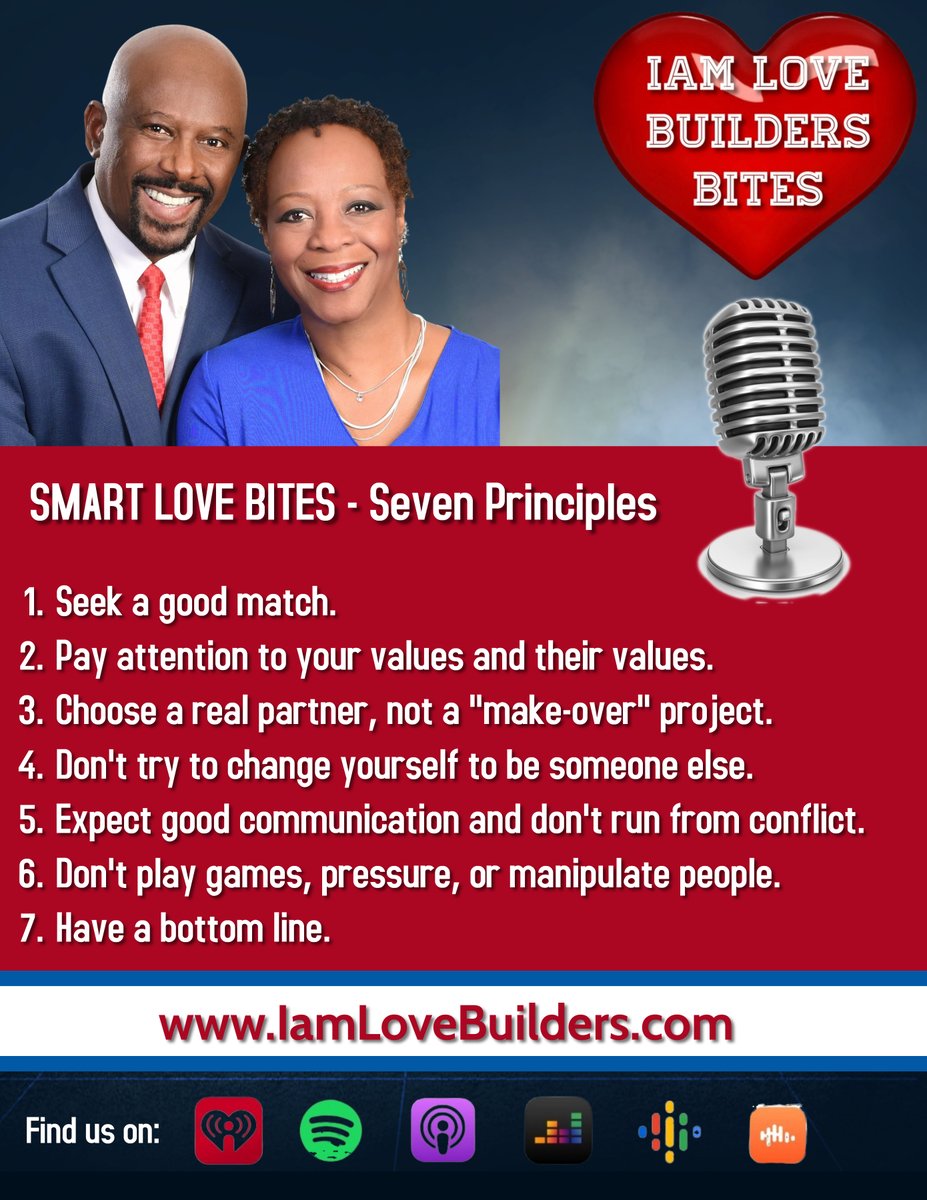 Casper4Colorado's tweet photo. For the single people in your life. Very soon we will be recording audio Bites to go along with this list. #marriagedoneright #imlb #lovebuilders
#relationshipsdoneright https://t.co/fRarqqlDgl
SMART LOVE BITES - Seven Principles https://t.co/WsiGEMu0De