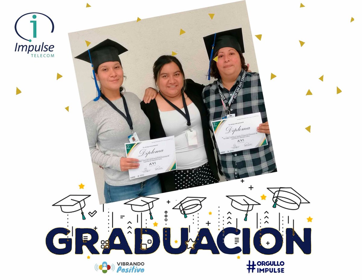 VacantesImpulse's tweet photo. Muchas felicidades a nuestros graduados de esta semana.
Estamos muy contentos son #orgulloimpulse https://t.co/IQbP7gOblT