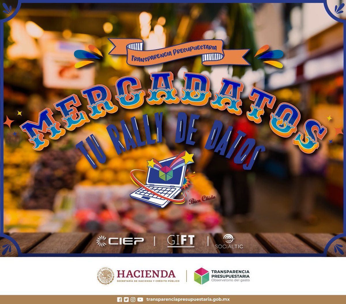 ciepmx's tweet image. Si eres participante del #ExploraDatosMX recuerda que hoy concluye la etapa 1 del #RallyMX. Así que, si aún no eliges el tema, la o las bases de datos y realizas tu justificación ¡date prisa!