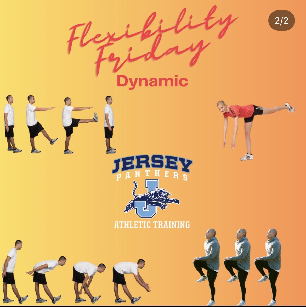 panthersATC's tweet photo. #FlexibilityFriday for our hamstrings. There are many more avenues to stretching your hamstrings, but here are a few of the top methods! #NATM2023 https://t.co/XIOxpUO7U0