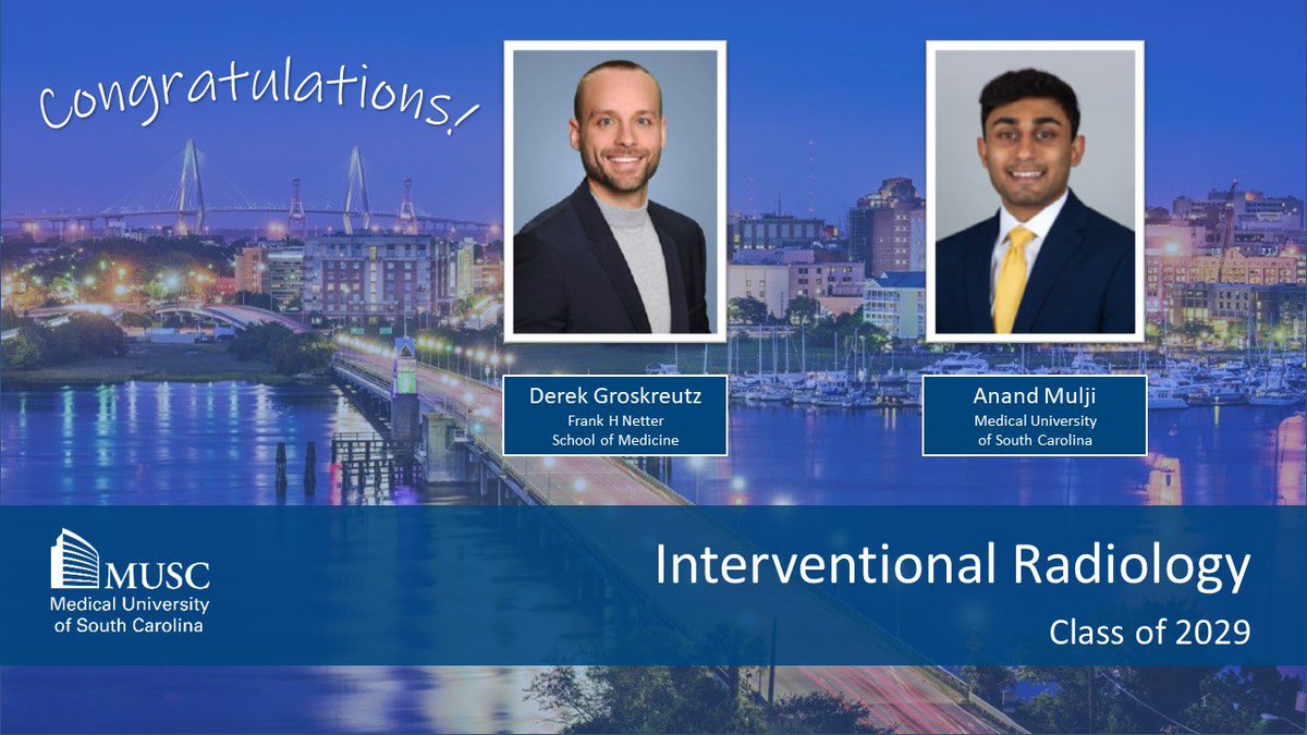 Congratulations Anand and Derek! Welcome to <a href="/MUSCVIR/">MUSC Interventional</a> ! 🎉 #Match2023 #futureradres #radres #IRad #MedEd <a href="/SIRRFS/">SIR RFS</a> <a href="/SIR_ECS/">SIR ECS</a>