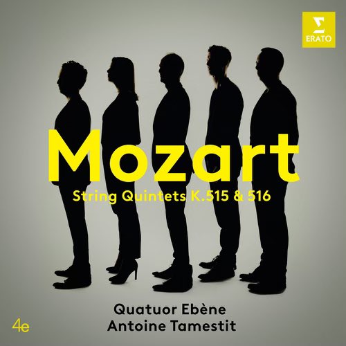 QuatuorEbene's tweet photo. Our newest Album »MOZART-String Quintets K.515 &amp; 516« is OUT NOW ! 🥳🤩 
Quatuor Ébène &amp; @AntoineTamestit 

#outnow #dreamteam #mozart 
@WarnerClassics 

photo: Julien Mignot https://t.co/tNSg1mQTgm