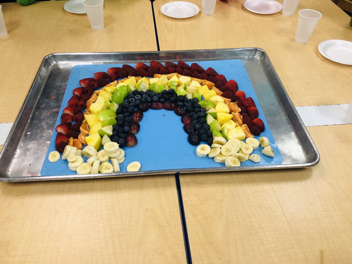 MsGlozano's tweet photo. Fruit Rainbow to close our fun Friday! ⁦@wnyecc⁩ https://t.co/3FQmxXTBPD
