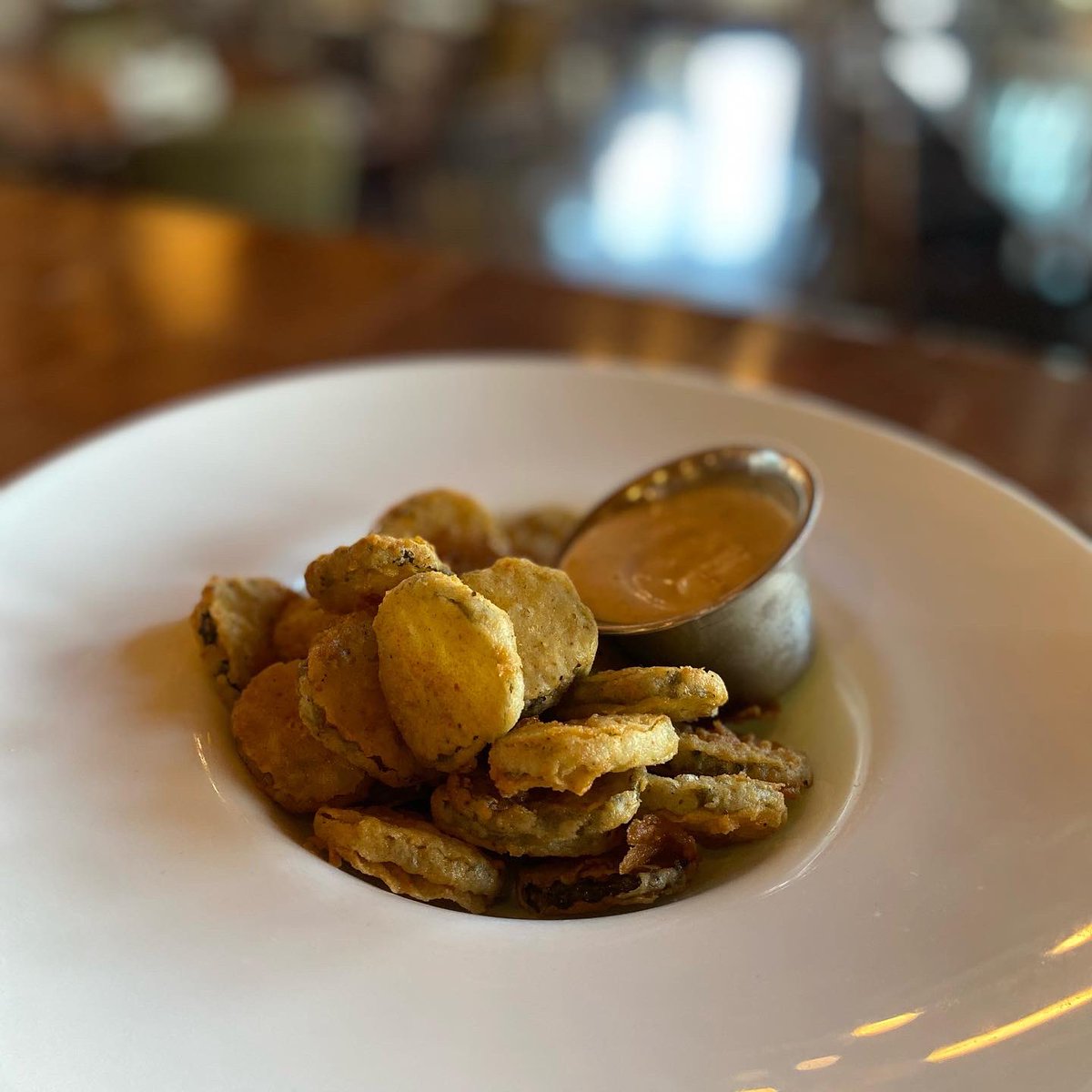 karstengrill's tweet photo. It’s your luck day🍀 New menu items! Fried pickles with Pete sauce &amp; Buffalo Mac N’ Cheese. https://t.co/YJZtMVbhbg