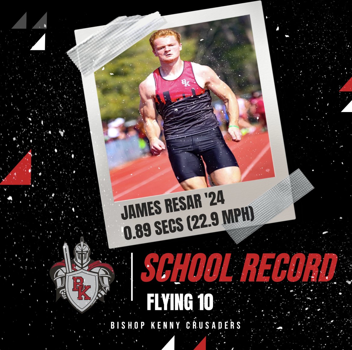 BKHS Strength (@bkhs_strength) on Twitter photo 🚨New Record🚨 Congrats to <a href="/JamesResar/">James Resar (Ree-zar)</a> on setting a new school Flying 10 record! Good luck competing this weekend at UNF! #KennyPride 🚨New Record🚨 Congrats to <a href="/JamesResar/">James Resar (Ree-zar)</a> on setting a new school Flying 10 record! Good luck competing this weekend at UNF! #KennyPride