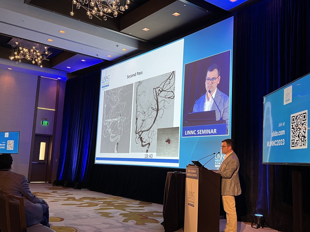 Pediatric ischemic stroke presented with left ICA occlusion presented by Dr. Rafael De Oliveira Sillero utilizing IA verapamil w aspiration first thrombectomy — illustrating the feasibility of thrombectomy in ultra small vasculature #LINNCAmericas #treatthestroke