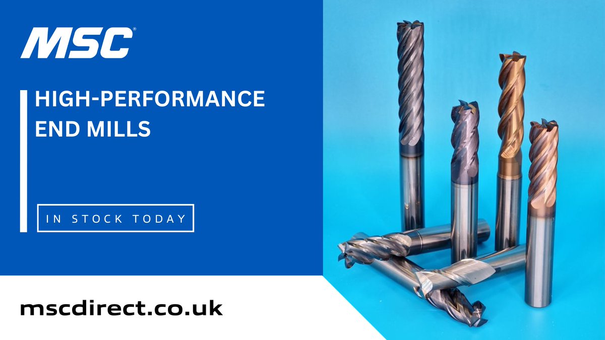 Whether you’re slotting? dynamic milling? or simply profiling... we can help you get the results you want! Shop today 👇 

mscdirect.co.uk/CGI/INPAGE?PMP…

#BuiltToMakeYouBetter #BetterMachinery #BetterOptimisation #BetterProduction #UKManufacturing #Engineering #EngineeringUK #UKMGF