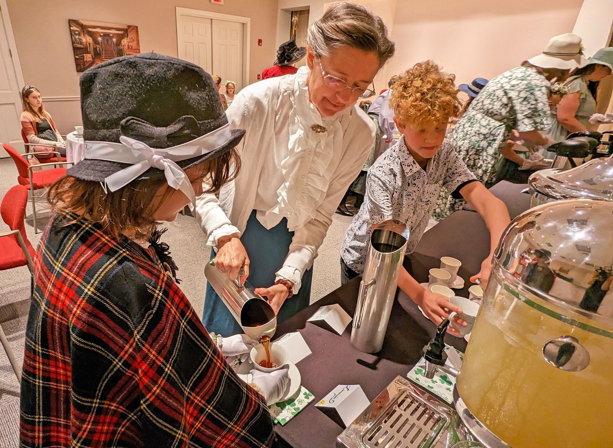 mcfaddinward's tweet photo. Our St. Patrick’s Day Tea &amp; Talk was positively splendid! Guests had a lovely time learning how tea became a staple of high society along with proper Victorian and Edwardian tea party etiquette. 

For more info on our upcoming Homeschool Workshops, visit https://t.co/tyKwXf8P0w https://t.co/HtVIAtsOFm