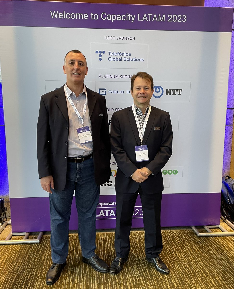 AlooTelecom_'s tweet photo. Nessa semana estivemos presentes em mais uma edição do Capacity Latam, que contou com a presença de executivos C-Levels de operadoras globais de telecomunicações de mais de 38 países.
Foi um momento único para fazer negócios e muita troca de experiências!

#CapacityLatam2023 https://t.co/KeLEylngq2
