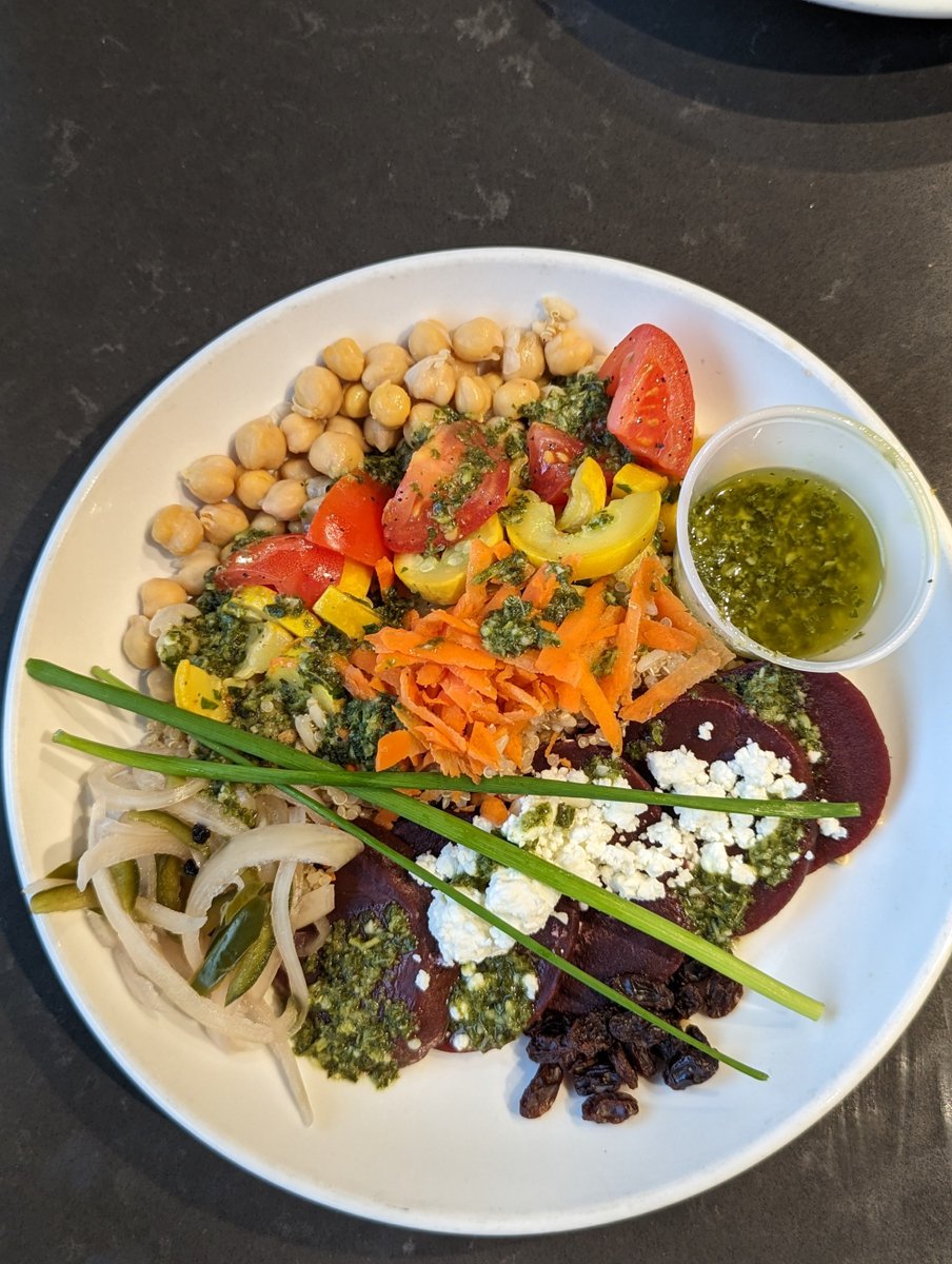 CFPCAFE's tweet photo. So good, it will haunt your dreams... Our Mediterranean Bowl https://t.co/U6VGAe6M6i
