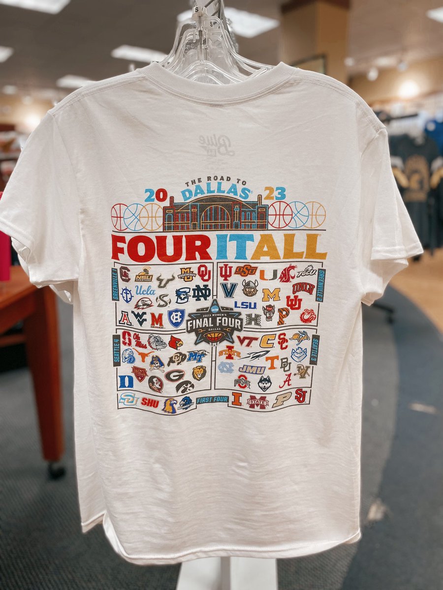 THE ROAD TO DALLAS! 

we have the NCAA Lady’s Basketball bracket shirts! Come support your Chattanooga Women's Basketball team and get your shirt!!!