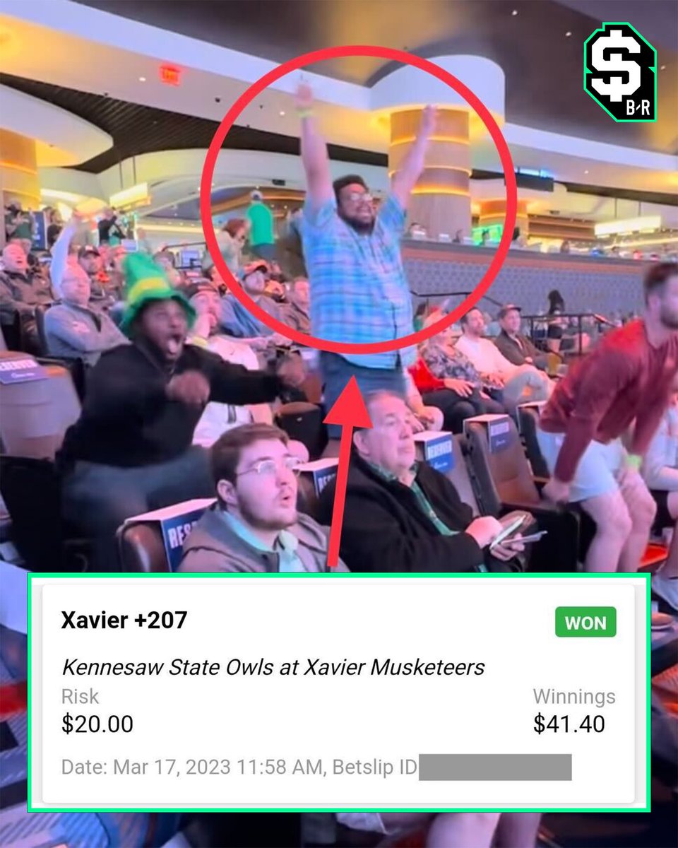 br_betting's tweet photo. Caught Xavier ML live and celebrated accordingly 👏

A wins a win. 

(w/ @Greggg_Ivory) https://t.co/TUYgZrIGUE