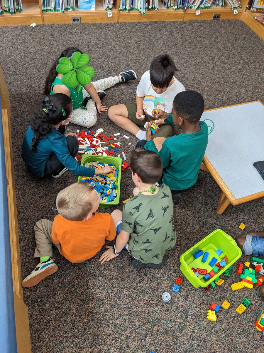 OtterBeReading's tweet photo. Taking advantage of Free choice Friday with some multimodal St. Pat's learning. We're writing books and trapping leprechauns. ☘️ #makelearningfunagain #librarytwitter @MrsYeckel2nd @oakgrovees @JoTysor @bevbOtterP https://t.co/lG9j3WVCFy