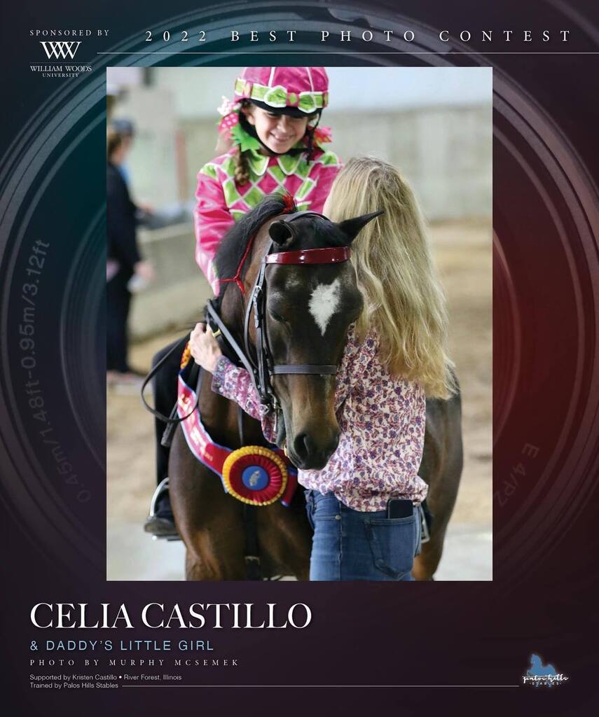 MiCasaJoe's tweet photo. Friends, I need your help! A picture of my daughter, Celia, was nominated for the National Horseman Best Photo of 2022 Contest. It is a great photo of her smiling on a roadster pony called "Daddy's Little Girl". In order to win she needs the most "Likes"… https://t.co/8YDouumQcx https://t.co/cCi41WI8QY