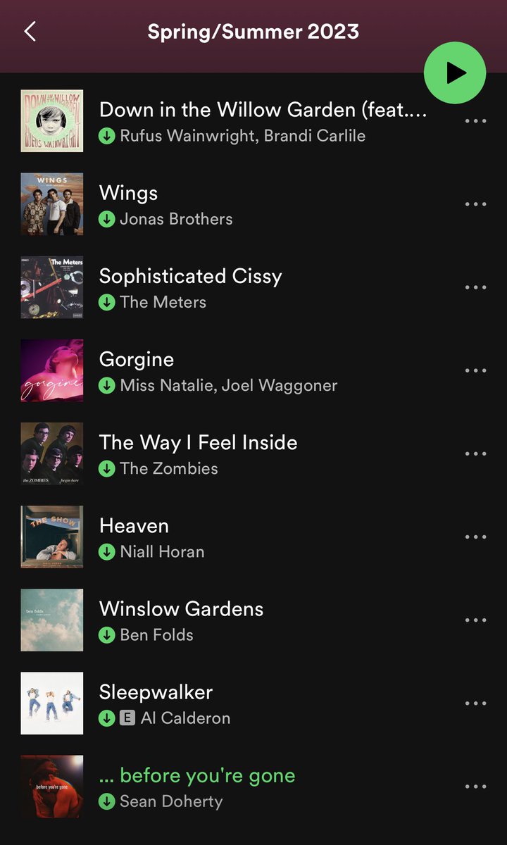 2023 Spring/Summer gaylist starting strong 🎶