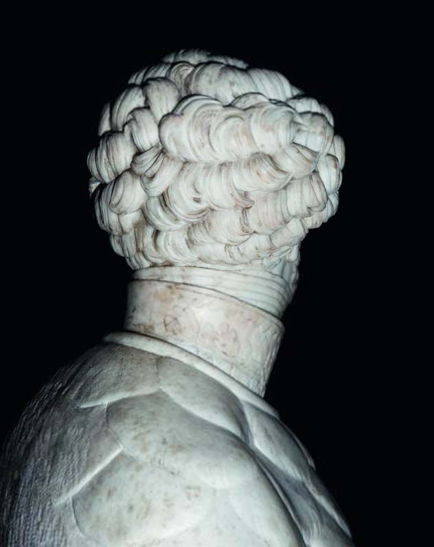 André Penteado 
Francesco Benaglia, Dom Pedro I – Emperor of Brazil (detail), 1828, carved marble. National Museum of Fine Arts, Rio de Janeiro
Inkjet print, 2017
