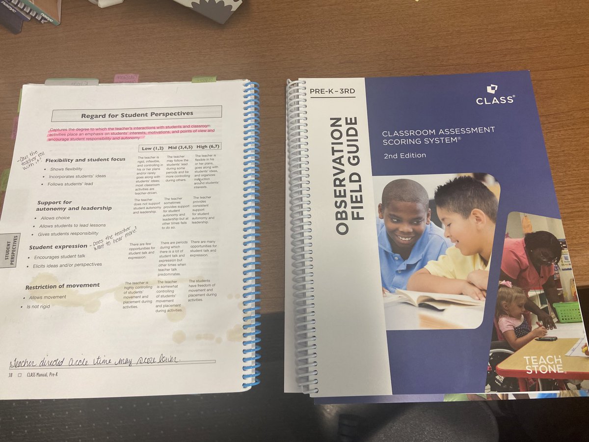 BettyMayers2's tweet photo. We’ve had a great ride these last few years, CLASS manual. I’ll miss our morning coffee and kid scribbles and notes from fantastic trainers! Can’t wait to dive into this new edition! @Teachstone #playiswork #connection #interactions https://t.co/rqd31HaPmu