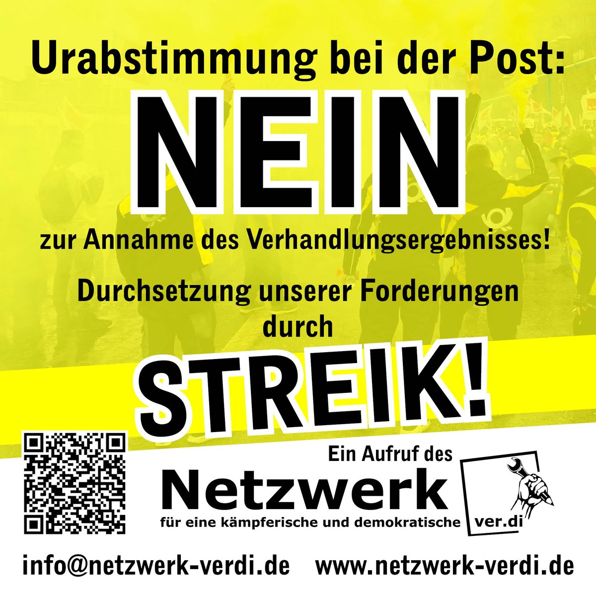 jfshamm's tweet image. [1/2] Wie weiter bei den Tarifrunden Post und TVÖD?
Bundesweites Online-Vernetzungstreffen von Kolleginnen und Kollegen.

- Wie können wir uns bei der Post für eine Ablehnung des Verhandlungsergebnisses starkmachen?