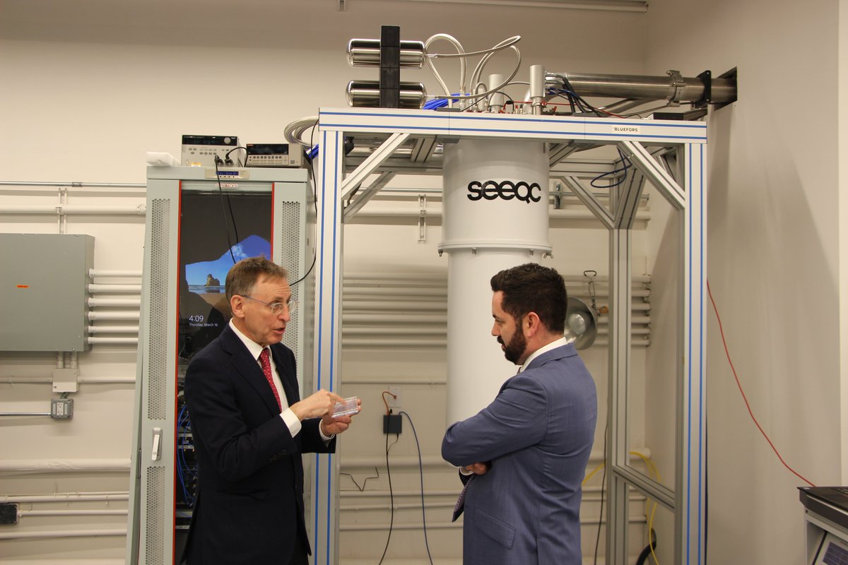 We had an incredible visit from <a href="/Lawler4NY/">Mike Lawler</a> yesterday at our facility in Elmsford. We showed him our in-house chip foundry and discussed creating jobs and growing the economy right here in the Hudson Valley! #QuantumComputing