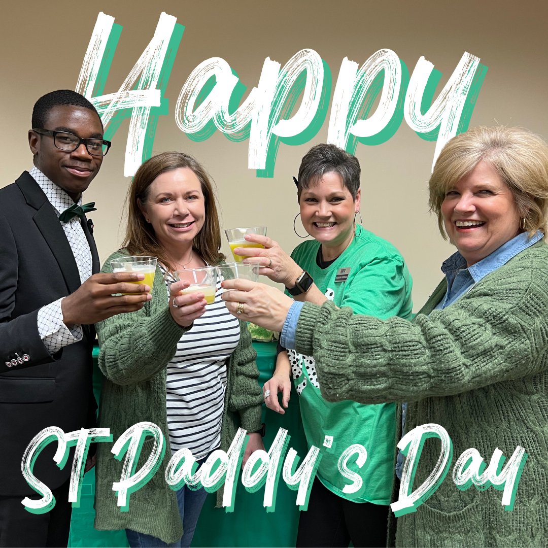 Happy St. Patrick's Day from all of us at Farmers Bank! Join us as we raise a glass of shamrock punch  to a day filled with good luck, good friends, and good fortune! #LiveUniqueBankUnique #CommunityBank #StPatricksDay