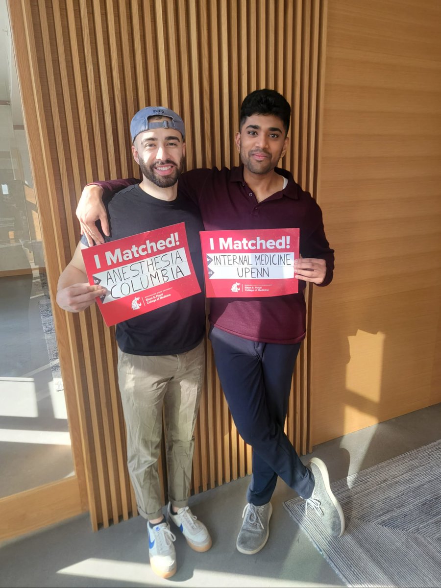 PranavM9's tweet photo. Thrilled to be headed to Philly for residency! Excited to join the @PennIMResidents team 💪🏾 

Deeply grateful for @WSUMedicine for giving this kid out of Issaquah a shot! Forever a #cougdoc

#medtwitter #Match2023 #internalmedicine https://t.co/cXc1n8hrRZ
