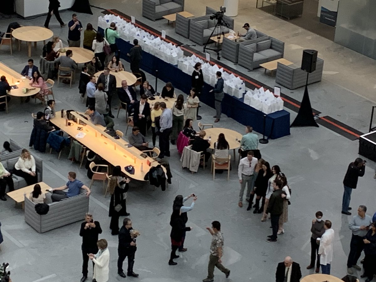 drlialogio's tweet photo. What a fabulous way to celebrate our amazing #CWRU Case Med students on match day - first one in our health education campus HEC building. So proud!  #Match2023 https://t.co/L0IsbDlADX