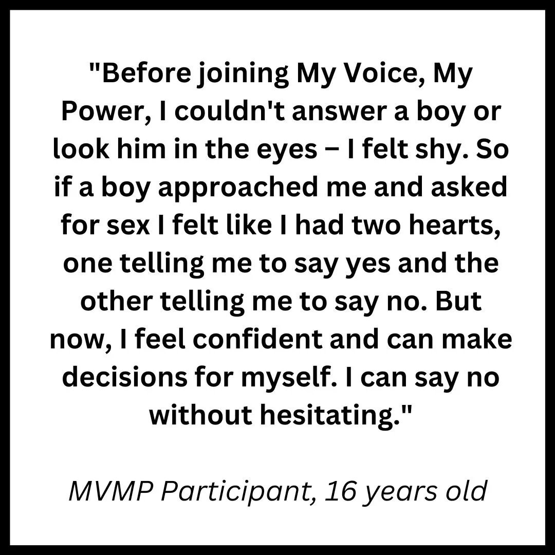 We are just 1 month into our MVMP project with our partner, @shootingtouch, and we are already seeing positive changes! Stay tuned to see how girls are becoming more confident and outspoken, and how harmful norms are transformed throughout this project.

#SRHR #genderequity