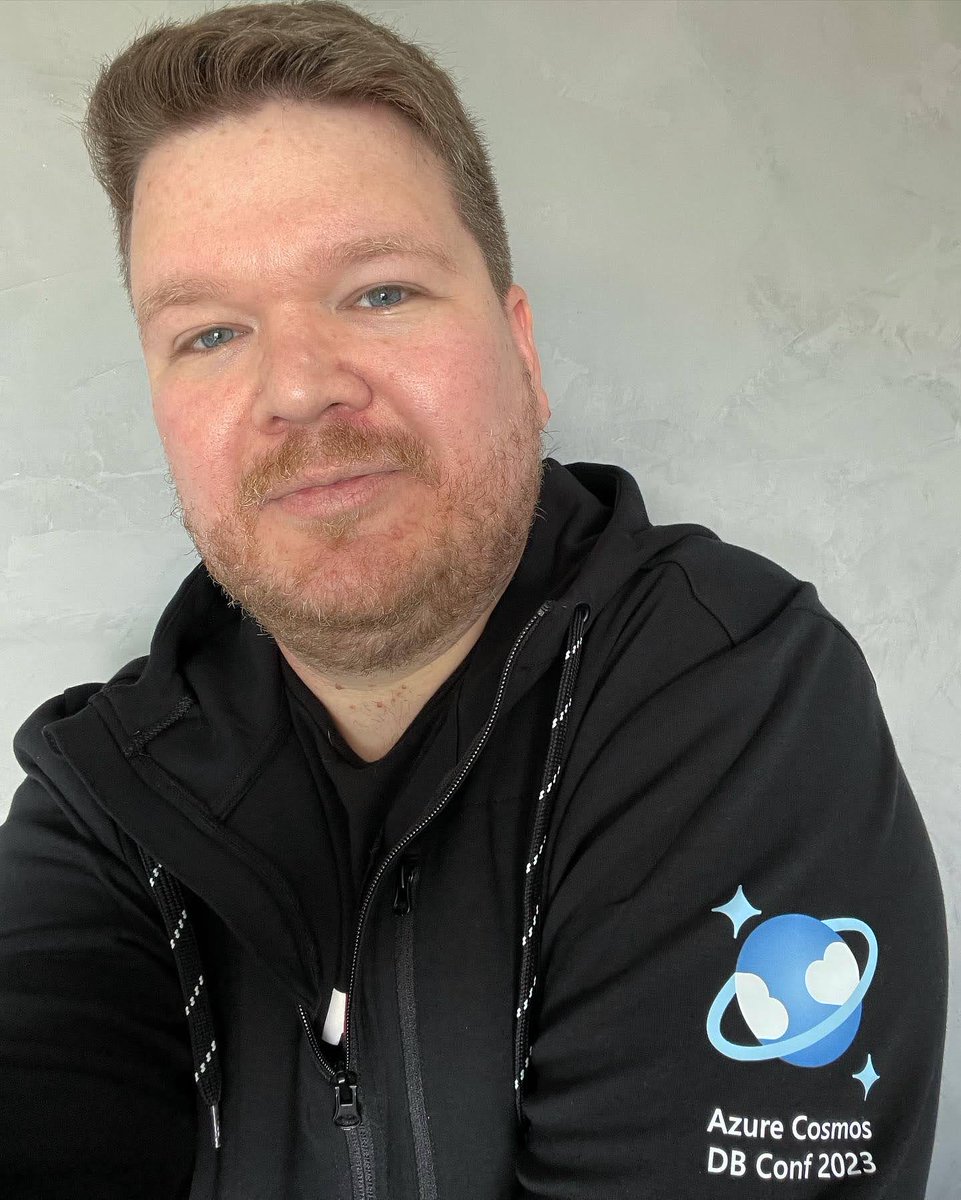 YanBorowski's tweet photo. I just received a special gift from #AzureCosmosDBConf: a super cool jacket and a scarf with the Cosmos DB Conf logo! I'll definitely wear this gift with pride.

Thank you @azurecosmosdb team!

#cosmosdbconf #microsoftazure #microsoft #cosmosdb  #AzureCosmosDBConf https://t.co/ZOwPNFymI7