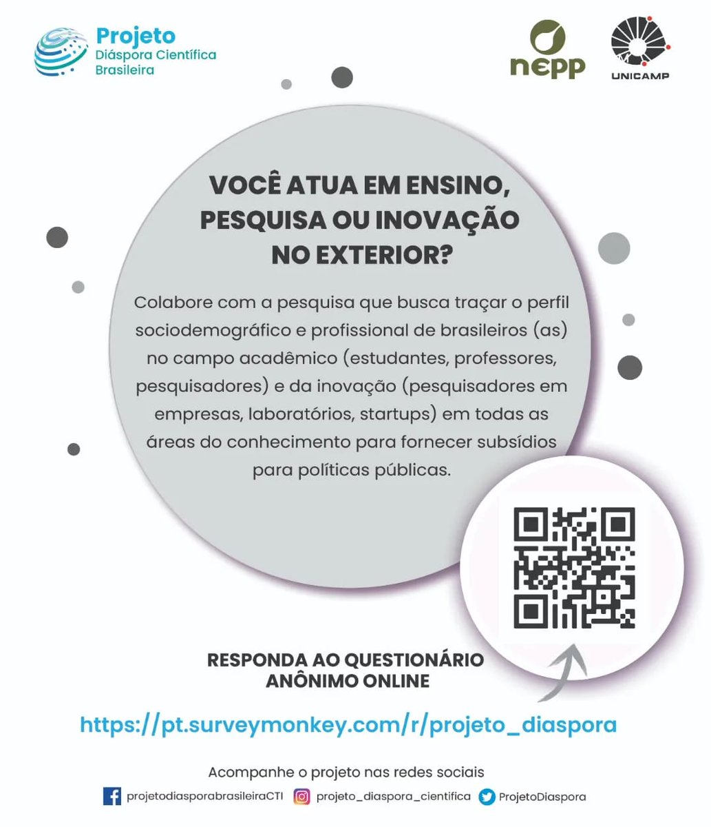 Brasileiro no exterior? Colabore com este importante levantamento!

pt.surveymonkey.com/r/projeto_dias…