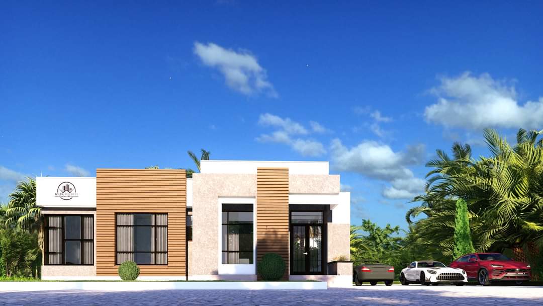 WilsaBuilders's tweet photo. To achieve such a sleek and stylish look, this charming 3-bedroom residential bungalow design in Kagio, Kirinyaga County has a modern design with a flat roof concept.
#designproposal
#designandbuild
#Buildingyourdream https://t.co/C7Jh0maa0H