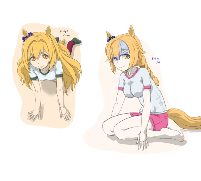 #モブウマ娘お絵かき 今月前半分纏めておきます #モブウマ娘 